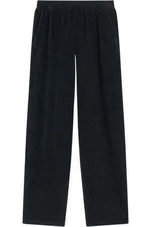 American Vintage Bukser, Herre, Sort, L, Bomuld, Bomuld Joggingbukser Ribbet Velvet Stil