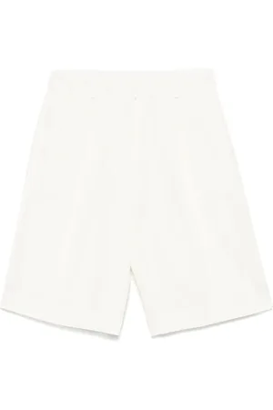 Calvin Klein Shorts, Dame, Hvid, 2XS, Hvide Shorts med Skjult Lukning
