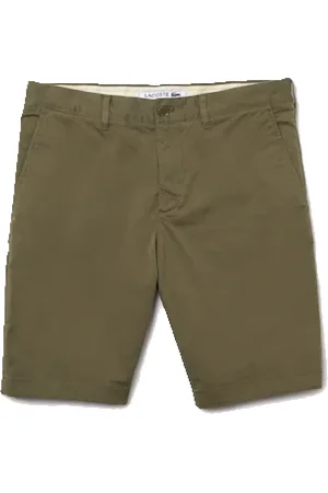 Lacoste Shorts, Herre, Grøn, 4XS, Bomuld, Slim Fit Stretch Cotton Bermuda Shorts