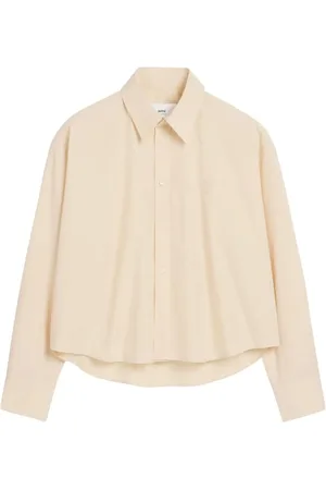 Ami Bluser & Skjorter, Dame, , M, Cropped Oversized Skjorte