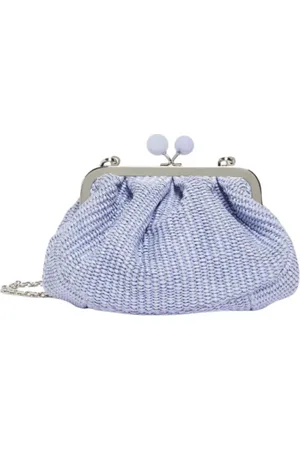 Max Mara Taske, Dame, Lilla, ONE SIZE, Uld, Rafia Effekt Lille Pasticcino Taske