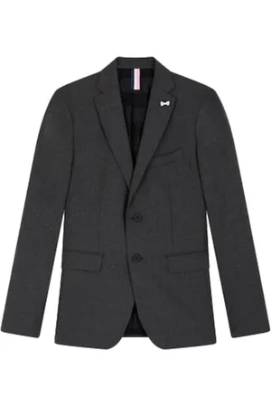 Eden Park Jakke, Herre, Grå, XL, Uld, Moderne uldblandet blazer med rugby-inspireret foring