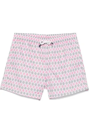FEDELI Badetøj, Herre, Lyserød, L, Polyester, Polyester Badeshorts med Snøre