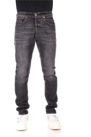 Dondup Jeans, Herre, Sort, W32, Uld, Stilfulde Slim-Fit Sorte Jeans