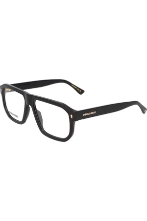 Dsquared2 Tilbehør, unisex, Sort, 57 MM, Uregelmæssige acetatbriller