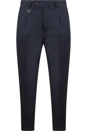 Paolo Pecora Bukser, Herre, Blå, XS, Bomuld, Slim Fit Twill Chino Pant