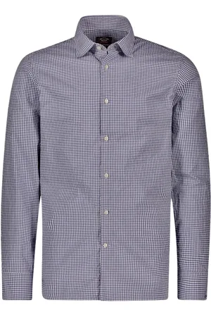 Paul & Shark Skjorte, Herre, Grå, 6XL, Afslappet skjorte