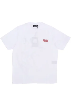 DOLLY NOIRE Top, Herre, Hvid, L, Bomuld, Hvid kortærmet bomuldst-shirt