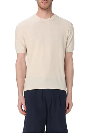Paolo Pecora Top, Herre, , XL, Uld, Rundhals T-shirt