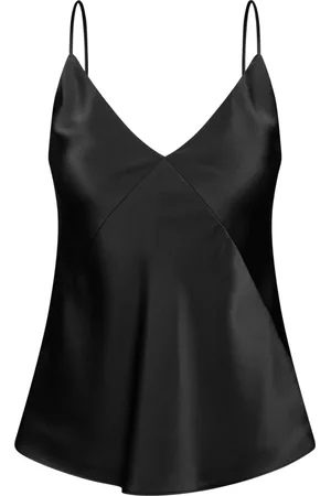 Max Mara Top, Dame, Sort, M, Ærmeløs V-hals top