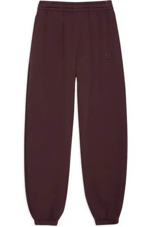 ANINE BING Bukser, Dame, Lilla, S, Bomuld, Mørke Bourgogne Oversized Jogger Bukser