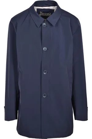 HERNO Jakke, Herre, Blå, 4XL, Uld, Vandtæt