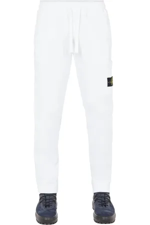 Stone Island Bukser, Herre, Hvid, M, Uld, Cargo Sweatpants