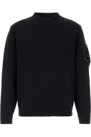 C.P. Company Strik, Herre, Blå, M, Bomuld, Midnight Cotton Sweater