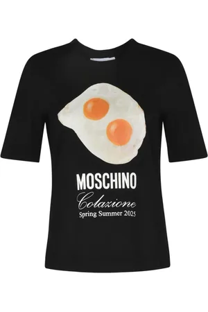 Moschino Top, Dame, Sort, M, Uld, Stilfulde T-shirts og Polos