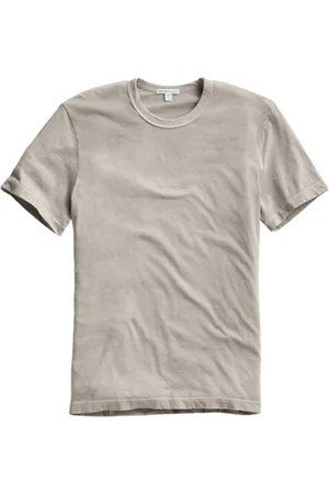 James Perse Top, Herre, Grå, XL, Bomuld, Bomuld Crew Neck T-Shirt