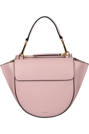 Wandler Taske, Dame, Lyserød, ONE SIZE, Uld, Mini Hortensia Taske med Top Håndtag