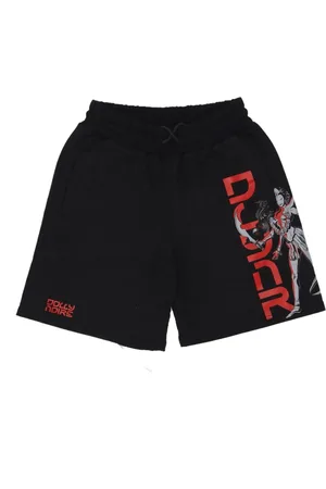 DOLLY NOIRE Shorts, Herre, Sort, M, Bomuld, Sorte Sweatshorts Elastisk Talje Mænd