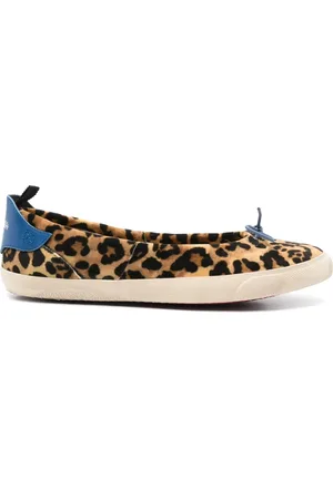 Hidnander Sko, Dame, Flerfarvet, 38 EU, Polyester, Leopard Print Ballet Flats