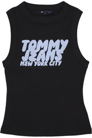 Tommy Hilfiger Top, Dame, Sort, XS, Bomuld, Sort Bubble Tank Top Kvinder