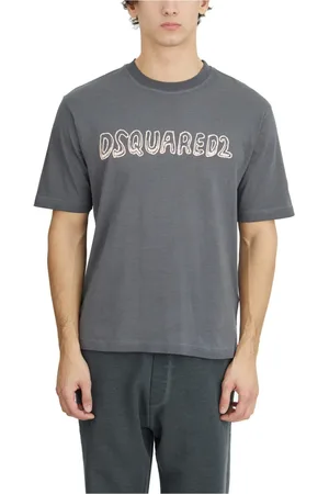 Dsquared2 Top, Herre, Grå, L, Logo Loose Fit T-Shirt