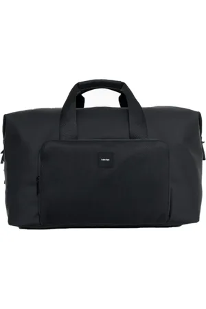 Calvin Klein Taske, Herre, Sort, ONE SIZE, Uld, Tekstureret taske med justerbar rem