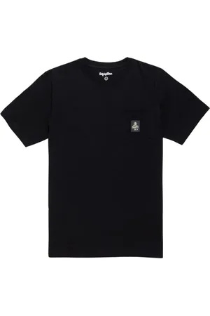 RefrigiWear Top, Herre, Sort, L, Bomuld, Pierce Enkel Bomuld T-shirt