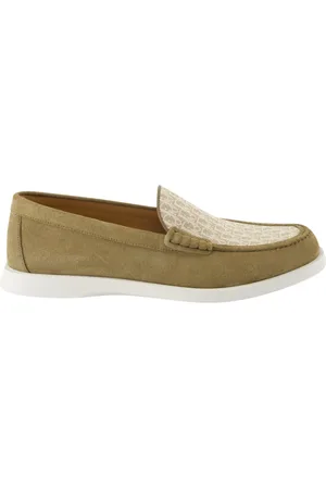 Dior Sko, Herre, Grøn, 43 EU, Slip-On Granville Ruskind Mokkasiner