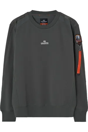 Parajumpers Sweathshirts & Hoodies, Herre, Blå, L, Uld, Grøn Logo Sweater
