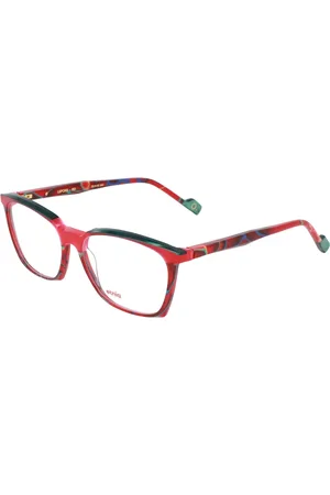 Etnia Barcelona Tilbehør, unisex, Rød, 54 MM, Moderne firkantede briller Lepore