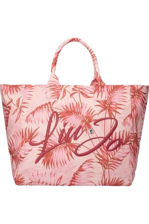 Liu Jo Taske, Dame, Lyserød, ONE SIZE, Læder, Rosa Håndtaske med Gyldne Detaljer