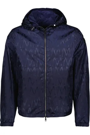 Moncler Jakke, Herre, Blå, L, Uld, Vendbar Lepontine Vest til Mænd