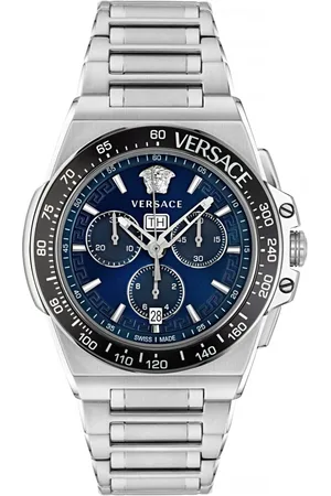 VERSACE Tilbehør, Herre, Grå, ONE SIZE, Chronograph Greca Extreme Chrono
