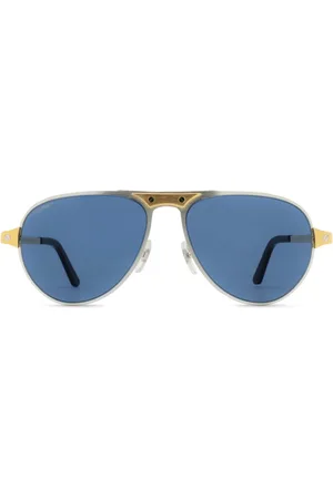 Cartier Tilbehør, Herre, Gul, 58 MM, Uld, Stilfulde solbriller Ct0533S 003