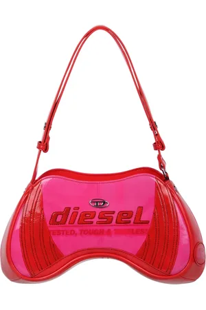 Diesel Taske, Dame, Rød, ONE SIZE, Uld, Blank Biker Skuldertaske