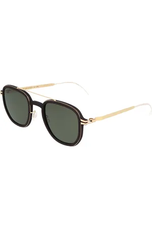MYKITA Tilbehør, unisex, Gul, 48 MM, Uld, Aviator solbriller Alder