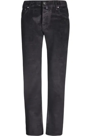 Jacob Cohen Jeans, Herre, Sort, W38, Bomuld, Luksuriøse Sorte Slim-Fit Jeans