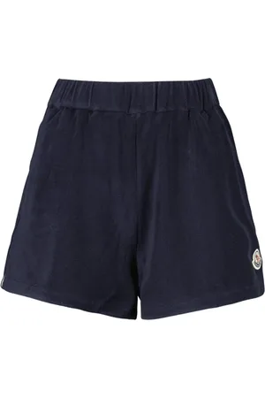Moncler Shorts, Dame, Blå, M, Uld, Terry Cloth Shorts til kvinder