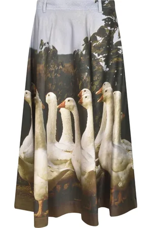 Moschino Nederdel, Dame, Flerfarvet, XS, Uld, Stilfulde Nederdele Kollektion