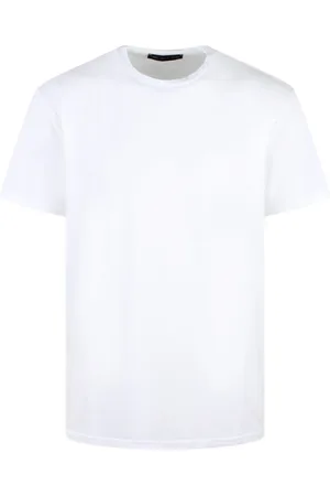 LOW BRAND Top, Herre, Hvid, S, Bomuld, Bomuld Jersey Crew Neck T-Shirt