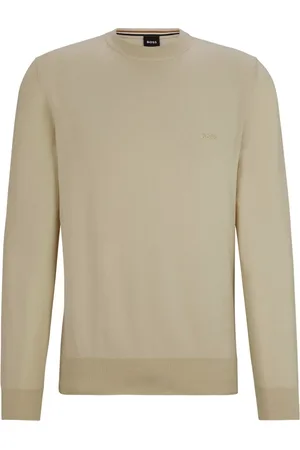 HUGO BOSS Strik, Herre, , 2XL, Uld, Essentiel Crewneck Sweater