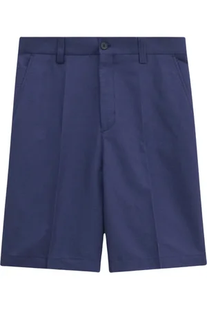 Filippa K Shorts, Herre, Blå, M, Bomuld, Marineblå Arbejds Shorts med Moderne Pasform