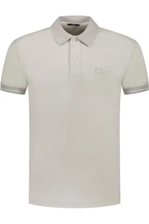 C.P. Company Top, Herre, Grå, L, Bomuld, Klassisk Polo Shirt