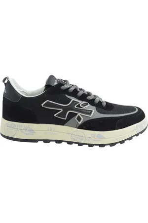 Premiata Sko, Herre, Sort, 44 EU, Sorte Sneakers med Ergonomisk Sål