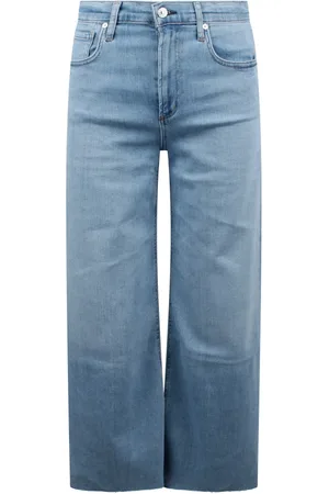Citizens of Humanity Jeans, Dame, Blå, W30, Bomuld, Vintage Wide Leg Crop Jeans