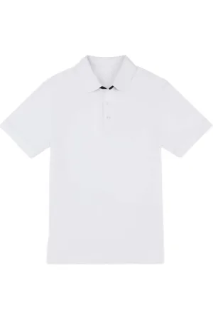 FAY Top, Herre, Hvid, 3XL, Bomuld, To-farvet Polo Shirt Stretch Piquet
