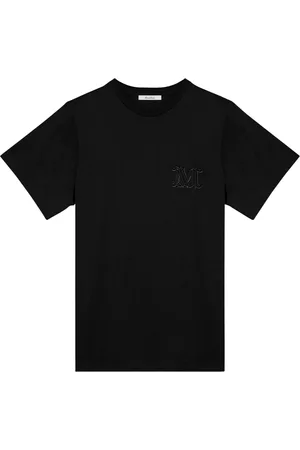 Max Mara Top, Dame, Sort, M, Kortærmet Rund Hals T-Shirt