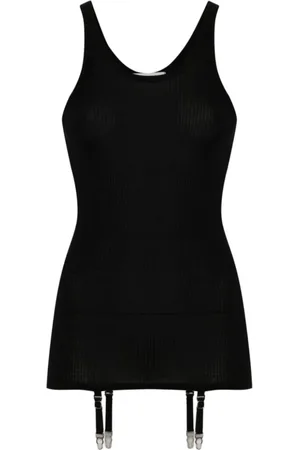 LEMAIRE Top, Dame, Sort, L, Bomuld, Seamless Tanktop med Stropper