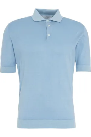 Gender Top, Herre, Blå, 2XL, Bomuld, Stilfuld Blå Bomuldspolo