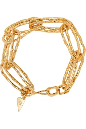 FORTE FORTE Tilbehør, Dame, Gul, ONE SIZE, Skulptur Armbånd 1008 ORO